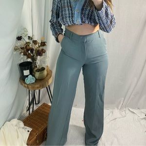Zara Slate (grey-ish blue) flare trouser pant
